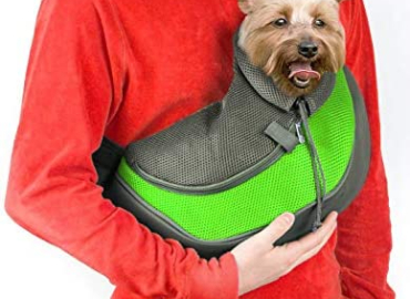 Cuddlissimo! Pet Sling Carrier – Small Dog Cat Carrier Bag – Safe, Comfortable, Adjustable