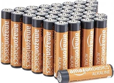 Amazon Basics 36 Pack AAA High-Performance Alkaline Batteries, 10-Year Shelf Life, Easy to Open Value Pack