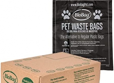 BioBag Premium Pet Waste Bags, Great for All Dog Breeds, Fits in Standard Park Dispensers
