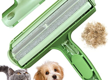 PAGETOC Reusable Pet Epilator – Can Be Used for Cats or Dogs Stores Portable and Can Be Used for Sheets, Pillows, Sofas, Carpets, Car Seats, Fur Removal Tool (Green)