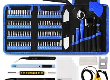 Kaisi 136 in 1 Electronics Repair Tool Kit Professional Precision Screwdriver Set Magnetic Drive Kit with Portable Bag