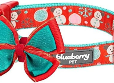 Blueberry Pet 6 Designs Christmas Festival Dog Collars