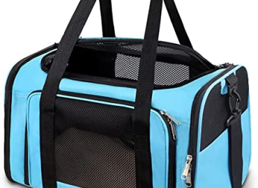 Comsmart Cat Carrier, Pet Carrier Airline Approved Pet Carrier Bag Collapsible 15 Lbs Dog Carrier for Small Medium Cats Dogs Puppies Kitten