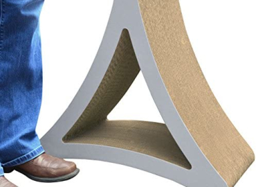 PetFusion 3-Sided Vertical Cat Scratching Post | Available in 18” & 24” | Multiple Angle Cat Scratching Pad, 6 Usable Sides. Scratch, Play, & Perch | 100% Recyclable Cardboard Cat Lounge. 1 Yr Warr