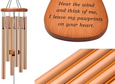 AMBOBE Dog Memorial Gifts, 30″ Pet Memorial Wind Chime for a Grieving Pet Owner, Pet Memorial Gifts, Pet Loss Gifts, Loss of Dog Sympathy Gift, Pet Remembrance Gift in Memory of Dog Cat