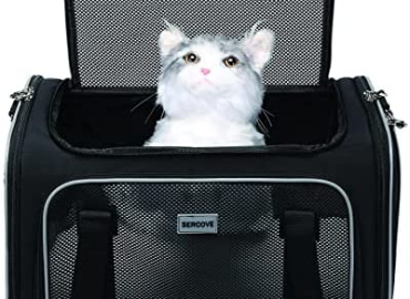 Sercove Anti-Escape Function Soft Surface Special Pet Carrier Cat Carrier Dog Carrier Rabbit Pet Carrier Airline Approved Soft Carrier for Pet Transportation