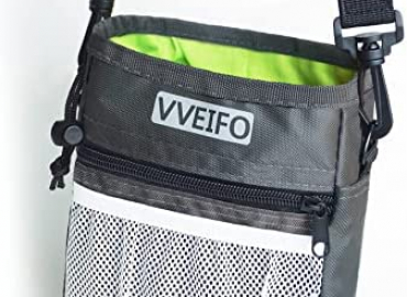 VVEIFO Dog Treat Pouch, Dog Training Pouch Bag with Waist Shoulder Strap, Durable, Convenient Dog Training Accessory, Suitable for Small and Large Dogs, 3 Ways to Wear