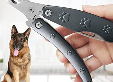 Best Dog Nail Trimmer for Anxiety Sensitive Dog, Quiet Sharpest Smoothest Dog Nail Clippers for X Large Medium Small Size Breed, Heavy Duty Metal Dog Nail Grinder for All Dogs with Thick Toenail