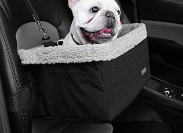 MARSLABO Best Dog Car Seats for Small Dogs, Dog Car Seat Extra Large, Upgrade Dog Booster Seat with Metal Frame Construction with Double-Layer Oxford, Perfect for Small Pets up to 20lbs