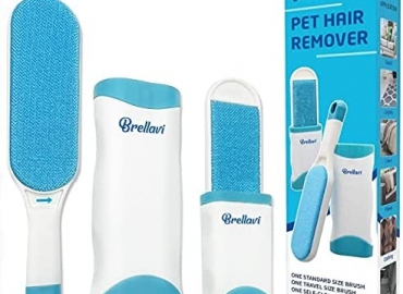 Pet Hair Remover -Dog Hair Remover For Clothes-Better than Lint Rollers for Pet Hair, Dog Hair Remover- Lint Remover Brush – Remove Cat and Dog Hair, Lint from Clothing, Couch, Furniture, Bedding Blue