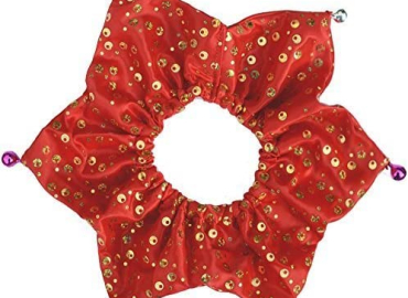 Lanyarco Bling Pet Holiday Accessories Dog Christmas Collar with Bells; Xmas Plaid Accessories