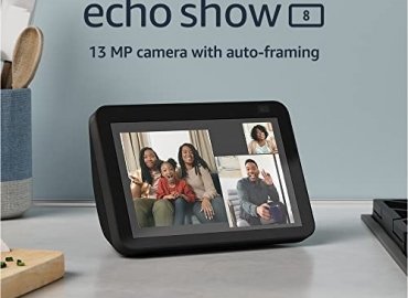 Echo Show 8 (2nd Gen, 2021 release) | HD smart display with Alexa and 13 MP camera | Charcoal