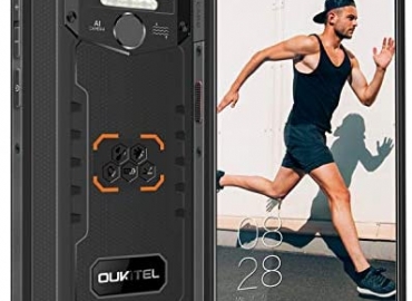 OUKITEL WP5 Rugged Cell Phone Unlocked, Android 10 Smartphone 8000mAh Battery IP68 Waterproof Rugged Smartphone, 5.5″ HD+ 4GB 32GB Face ID Fingerprint Triple Camera Global Version 4G LTE GSM (Orange)