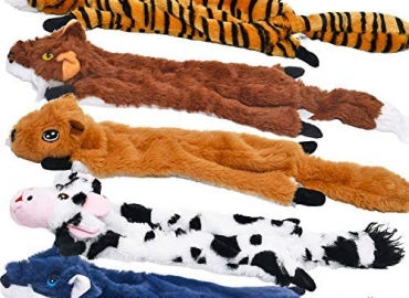 Dog Squeaky Toys 5 Pack, Pet Toys Crinkle Dog Toy No Stuffing Animals Dog Plush Toy Dog Chew Toy for Large Dogs and Medium Dogs Squeeky Doggie Toys Puppy Toys Squeak