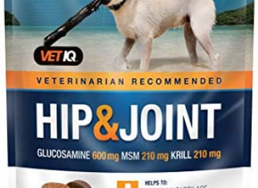 VETIQ Vet Recommended Hip and Joint Supplement for Dogs, Chicken Flavored Soft Chews