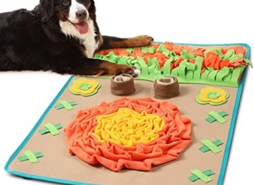 YOGBE Snuffle Mat for Dogs, Encourages Natural Foraging Skills for Training, Slow Eating and Stress Relief, Sniff Mat for Dogs, Interactive Pet Dog Enrichment Toys, Indoor & Outdoor Use