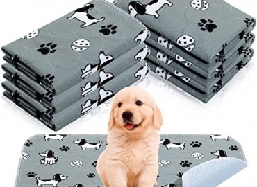 6 Pcs Washable Pee Pads for Dogs Puppy Training Pad 16 x 24 Inch Absorbent Dog Pads Reusable Puppy Pads Waterproof Pet Pads Whelping Pad Non Slip Dog Pee Mat for Puppy Small Pets Cat Home Travel