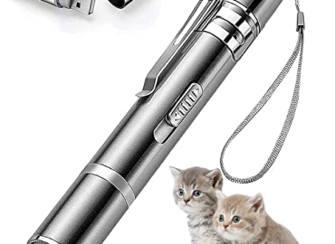 Cat Toy Pointer for Indoor, Cat Mouse Toys Wand Light Pet Interactive Toys to Keep Cat Busy, for Kitten Cat Dog Chase Play
