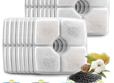 VinDox Pet Fountain Replacement Filters-Cat Fountain Carbon Filters for Venken Cat Water Fountain