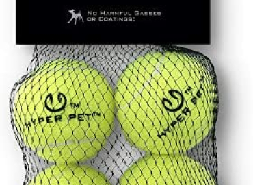 Hyper Pet Tennis Balls for Dogs (Dog Ball Dog Toys for Exercise, Hyper Pet K9 Kannon K2 & Hyper Pet Ball Launcher) Interactive Dog Toys for Large Dogs, Medium Dogs & Small Dogs – 2 Size Options