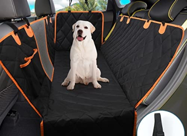MEREN Dog Car Seat Covers Waterproof Dog Car Hammock 600D Heavy Duty Pet Nonslip Car Covers Backseat Dog Cover for Car Scratchproof with Mesh Window for Cars Trucks SUVs