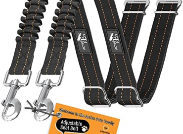 Active Pets Dog Seatbelt, Adjustable Safety Dog Seat Car Harness, Dog Seat Belt for Pets – Durable Dog Seatbelts for Cars – Dog Car Seat Belt for Dogs, Dog seat Belts for Large Dogs, Medium, & Small