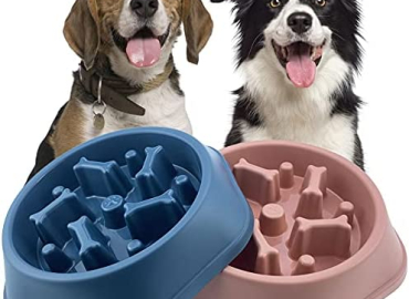 Slow Feeder Dog Bowls Slow Feeding Dog Bowl Small Medium Breed Dog Food Bowls Slow Feed Dog Bowl Slow Eating Dog Slow Feeder Bowl Puppy Dog Puzzle Slow Feeder Eater Bowl Lick Mat Treat Mat for Dogs