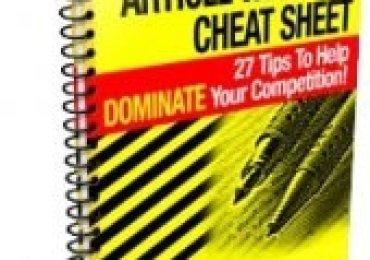 Article Writer’s Cheat Sheet