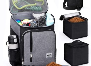Lekesky Dog Travel Backpack Pet Travel Bag for Dog Supplies All-in-One Weekend Pet Travel Backpack