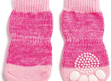 Harfkoko Pet Heroic Anti-Slip Knit Dog Socks&Cat Socks with Rubber Reinforcement, Anti-Slip Knit Dog Paw Protector&Cat Paw Protector for Indoor Wear, Suitable for Small&Medium&Large Dogs&Cats