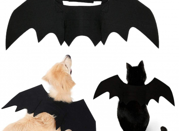 Strangefly Halloween Bat Wings Pet Costume,Party Dress Up Funny Cool Apparel,for Cat and Small Medium Large Dog