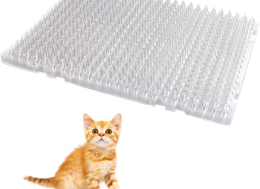 Yiteshi 10 Packs Cat Scat Mat, 13X16 inches Pet Deterrent Spikes, Indoor Outdoor Humane Cat Repellent Fence