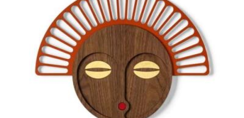 African Women Wooden Wall Mask (India, Other Countries)