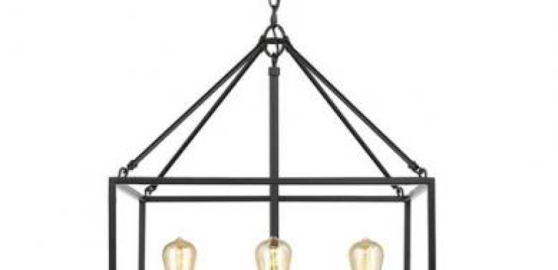 Wesson 4-light chandelier in Black (USA, Other Countries)
