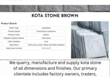 Kota Stone in Rajasthan-Manufacturer & Supplier in India (Jhalawar,Rajasthan, India, Other Countries)