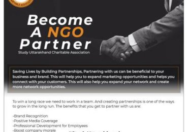 Become A NGO Partner – Study Uttarakhand Charitable Association (Sewlan Kalan Chowk, Alka Dairy Majra, Dehradun, India, Other Countries)