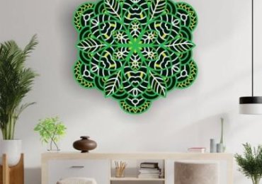 3D Mandala Wooden Wall Art 4 Layer 13 (Noida, India, Other Countries)