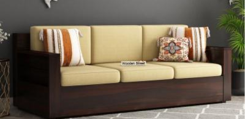 Buy Three Seater Wooden Sofa Online in India at upto 55% off. (Bangalore, India, Other Countries)