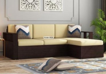 Buy L Shape Wooden Sofa Online in India at upto 55% off. (Bengaluru, India, Other Countries)