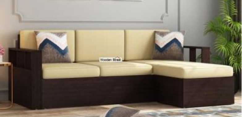 Buy L Shape Wooden Sofa Online in India at upto 55% off. (Bengaluru, India, Other Countries)