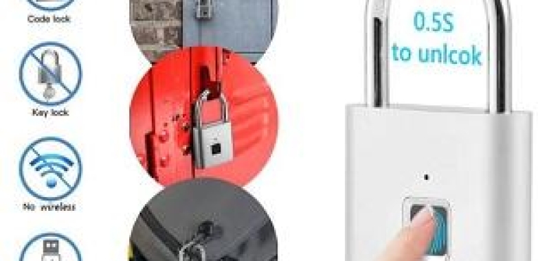 Buy portable keyless smart fingerprint padlock (Illinois, USA)