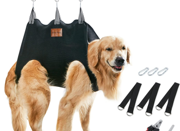 Solid Pawz Dog Grooming Hammock, Dog Grooming Harness, Pet Grooming Hammock for Large Dogs, Dog Hammock for Grooming Large Dogs Include Nail Clippers Trimmers Dog Sling Support