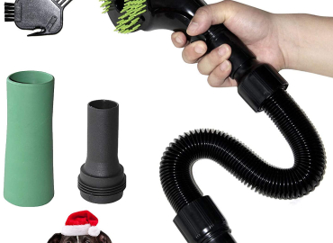 Gforest Pet Vacuum Grooming Brush Hair Shedding Deshedding Attachment Tool Kit for Dogs and Cats (black)