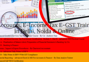 Accounting Institute in Delhi, SLA Course, Pusa Road, Best BAT Training Certification, 100% Job