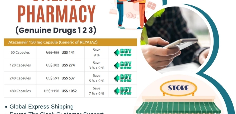 Atazanavir Reyataz Online Delivery to UK – Fast & Discreet