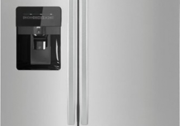 Amana – 24.5 Cu. Ft. Side-by-Side Refrigerator with Water and Ice Dispenser – Stainless steel