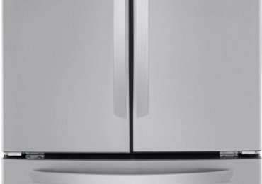 LG – 25.1 Cu. Ft. French Door Refrigerator with Ice Maker – Stainless steel