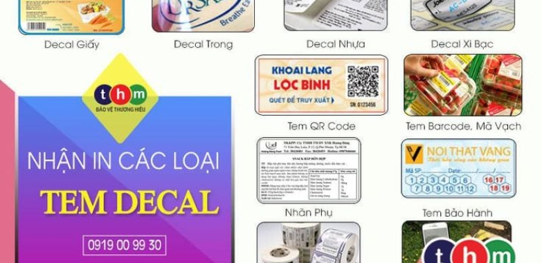 Tem nha decal la gi? Cac loai tem nhan decal