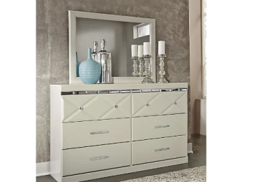 Dreamur 6 Drawer Dresser and Mirror
