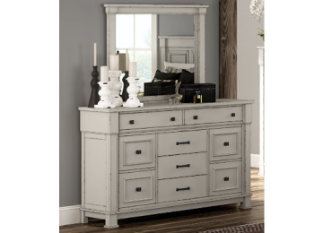 Jennily 9 Drawer Dresser and Mirror